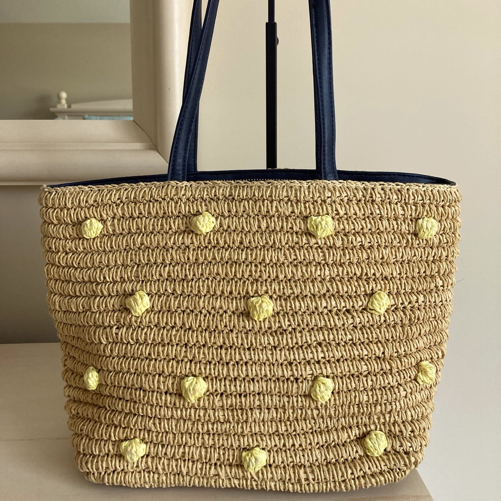 Talbots Straw Tote Bag